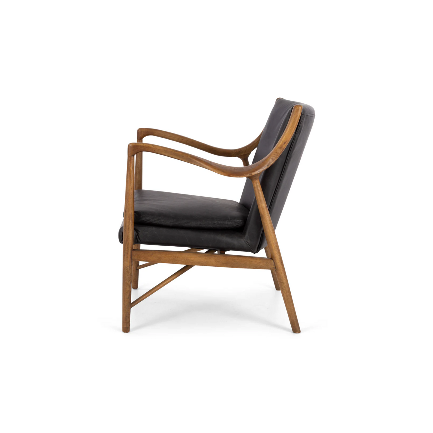 Marcos Lounge Chair Black Leather