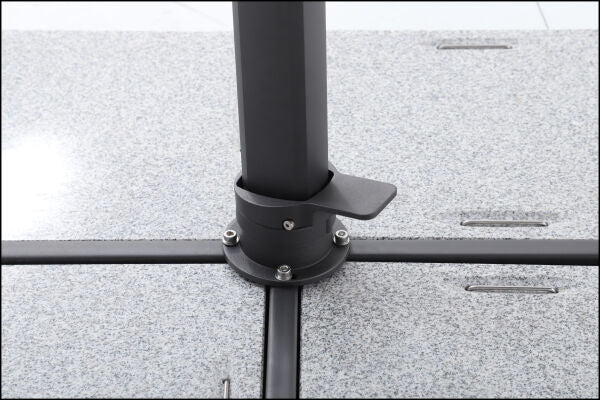 Sirius 3m Square Cantilever Outdoor Umbrella – Black