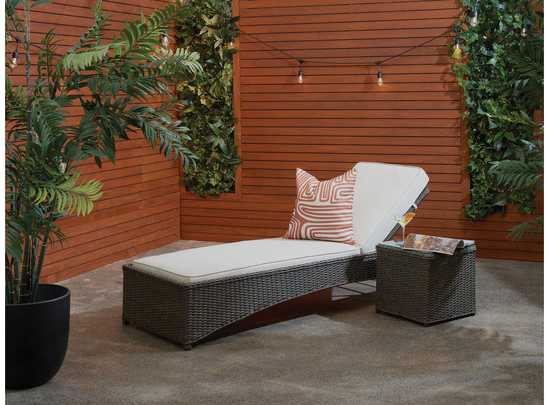 Mesa Sunlounger & Side Table-Global Living