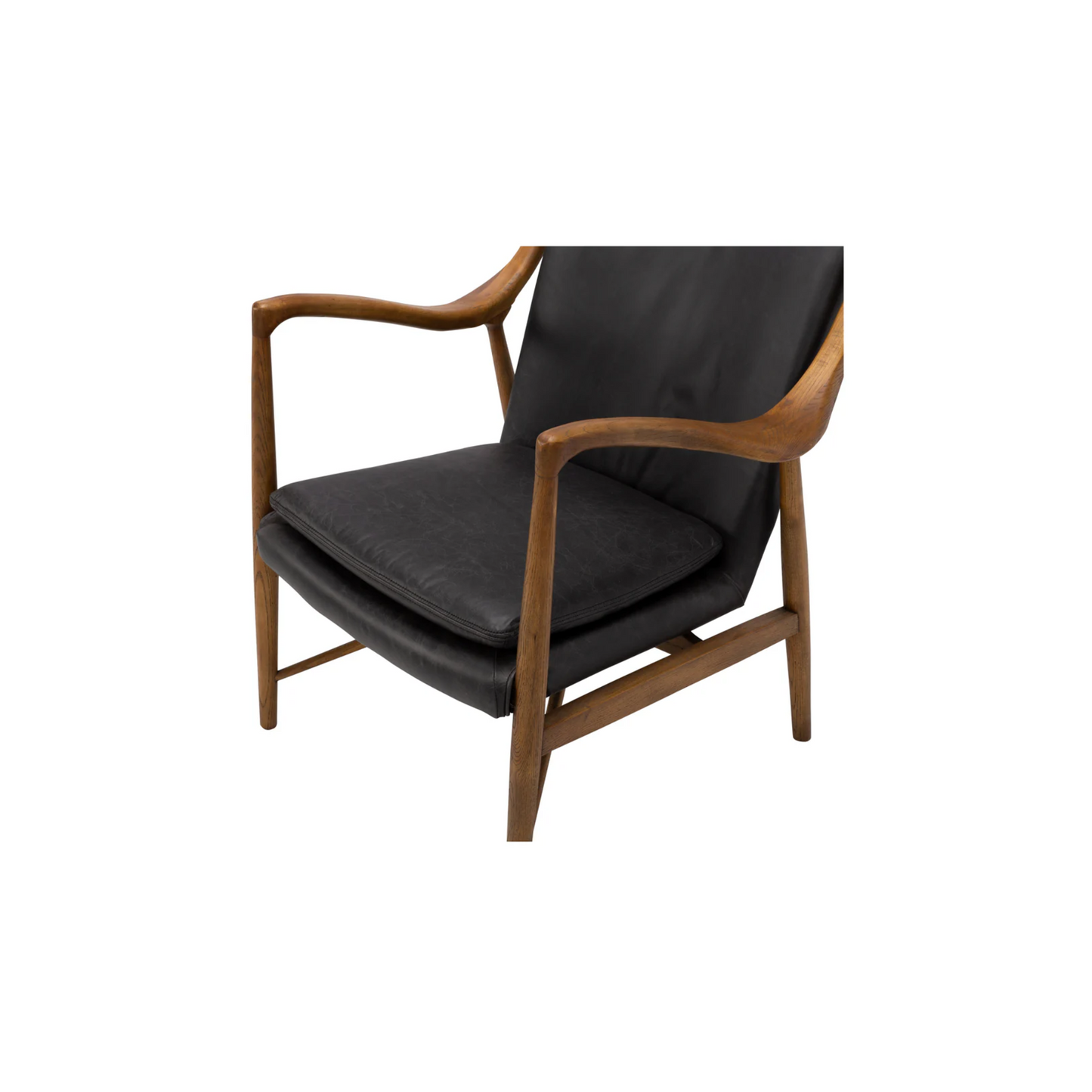Marcos Lounge Chair Black Leather