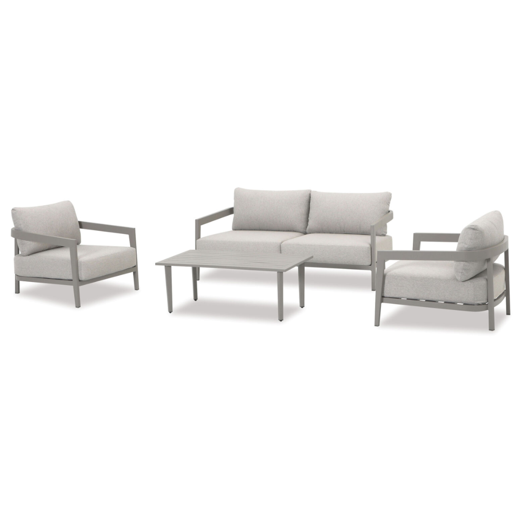 Breeze 4-Piece Set Outdoor Lounge Suite