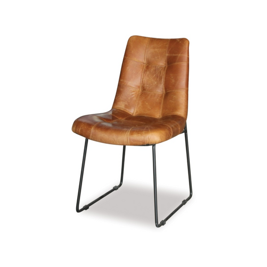 Luke Leather Dining Chair-Global Living