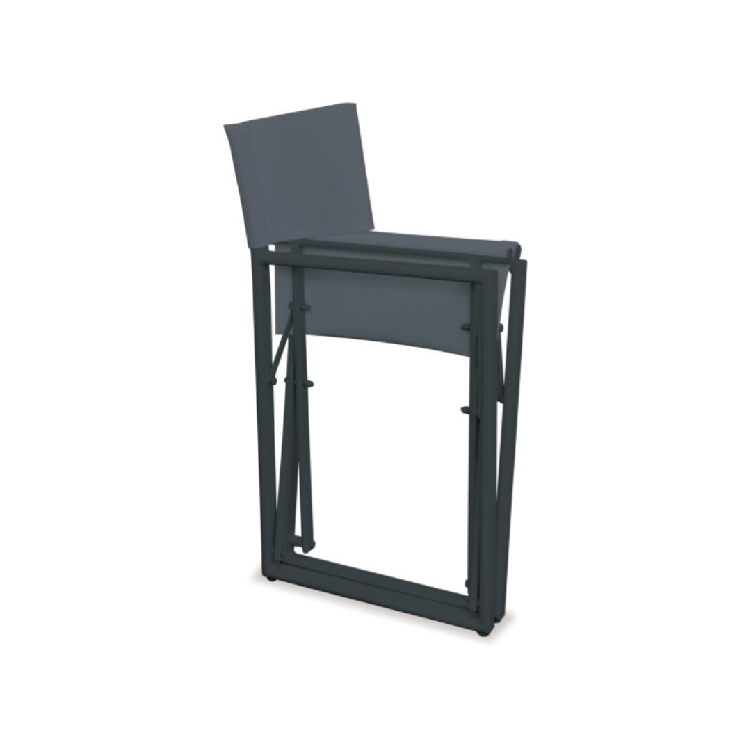 Director Folding Outdoor Chair Gun Metal