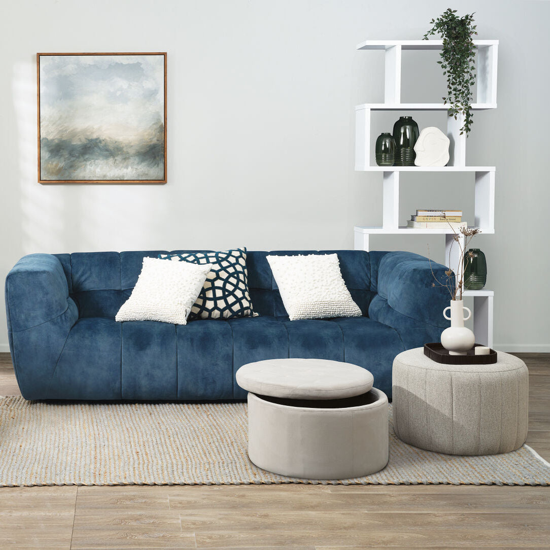 Margaret Lounge Suite 1 Seater Atlantic Velvet-Global Living