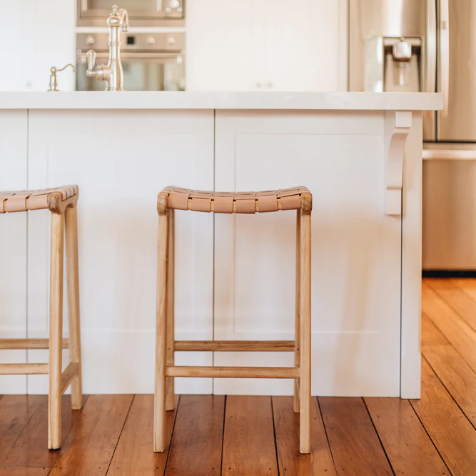 Roma Woven Barstool - Plush Pink-Global Living