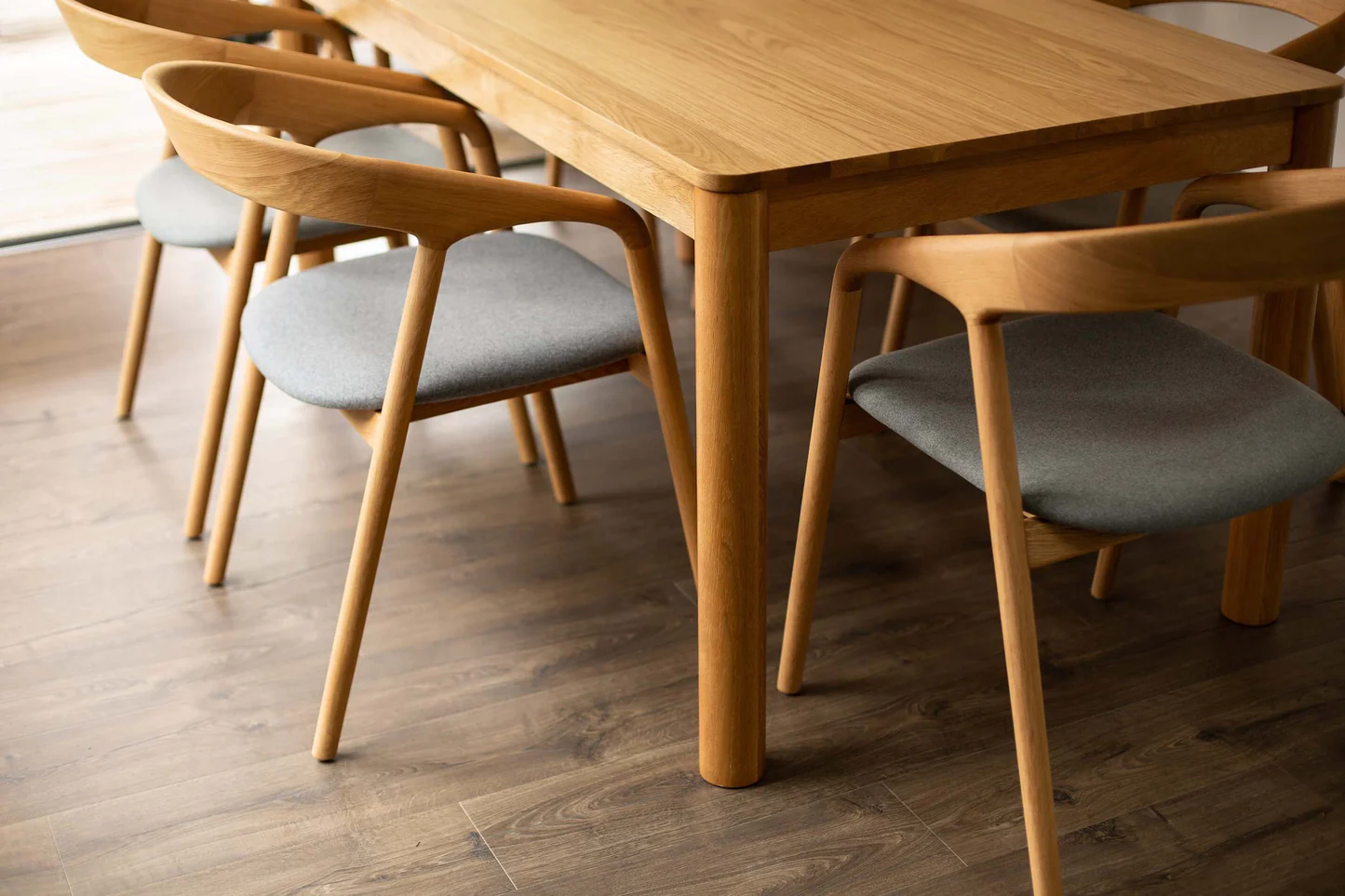 Nora Dining Chair Natural Oak / PU