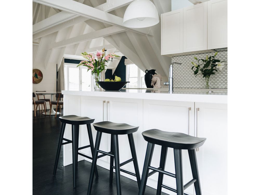Tokyo Barstool - Black Oak-Global Living