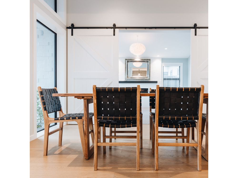 Roma Woven Dining Chair - Black-Global Living