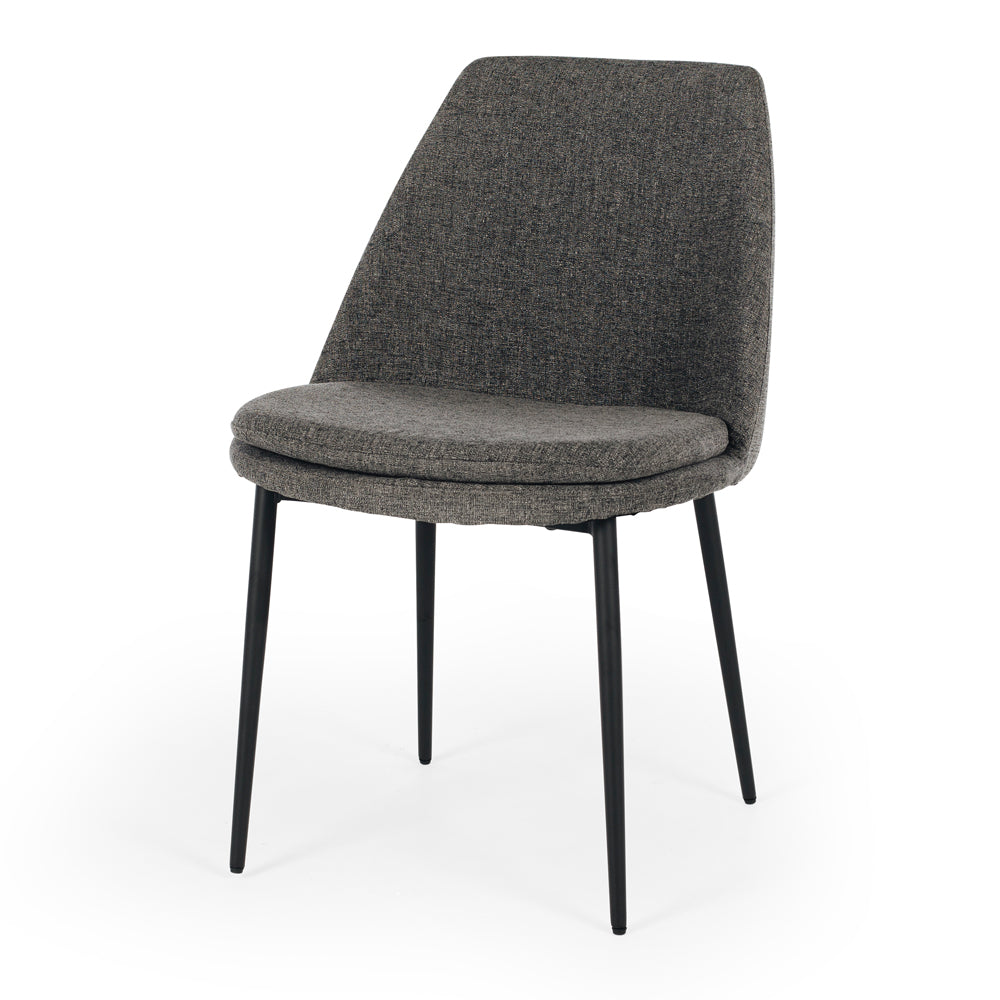 Milli Fabric Dining Chair - Dark Grey-Global Living