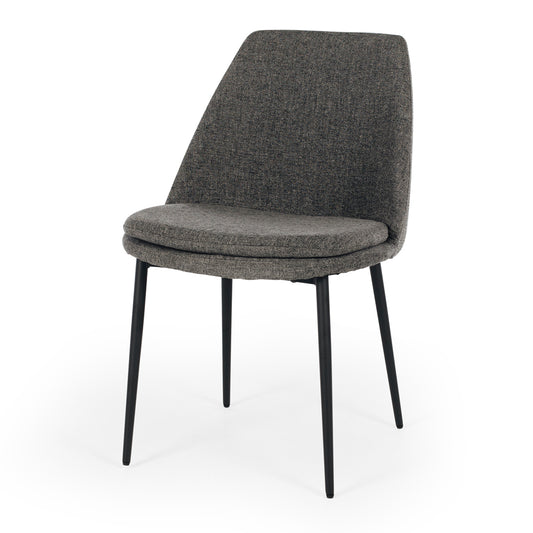 Milli Fabric Dining Chair - Dark Grey-Global Living