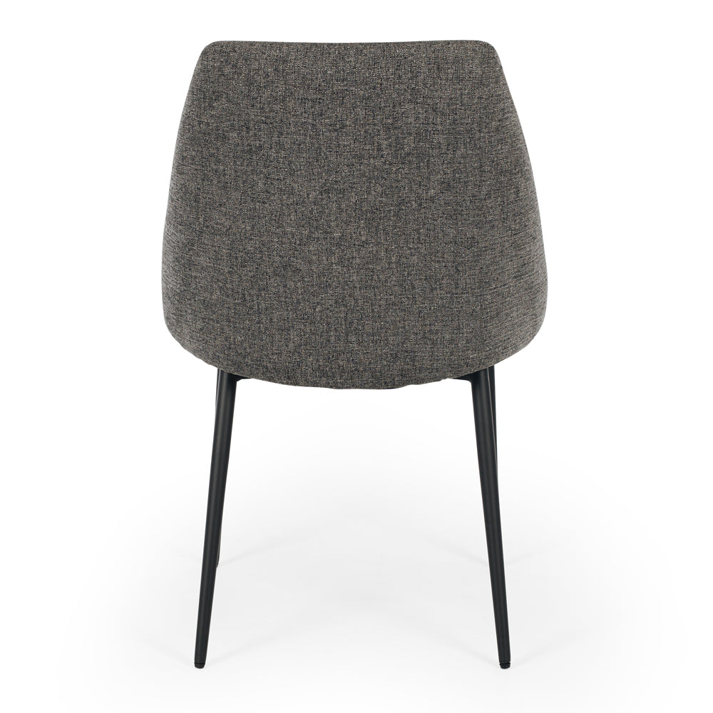 Milli Fabric Dining Chair - Dark Grey-Global Living