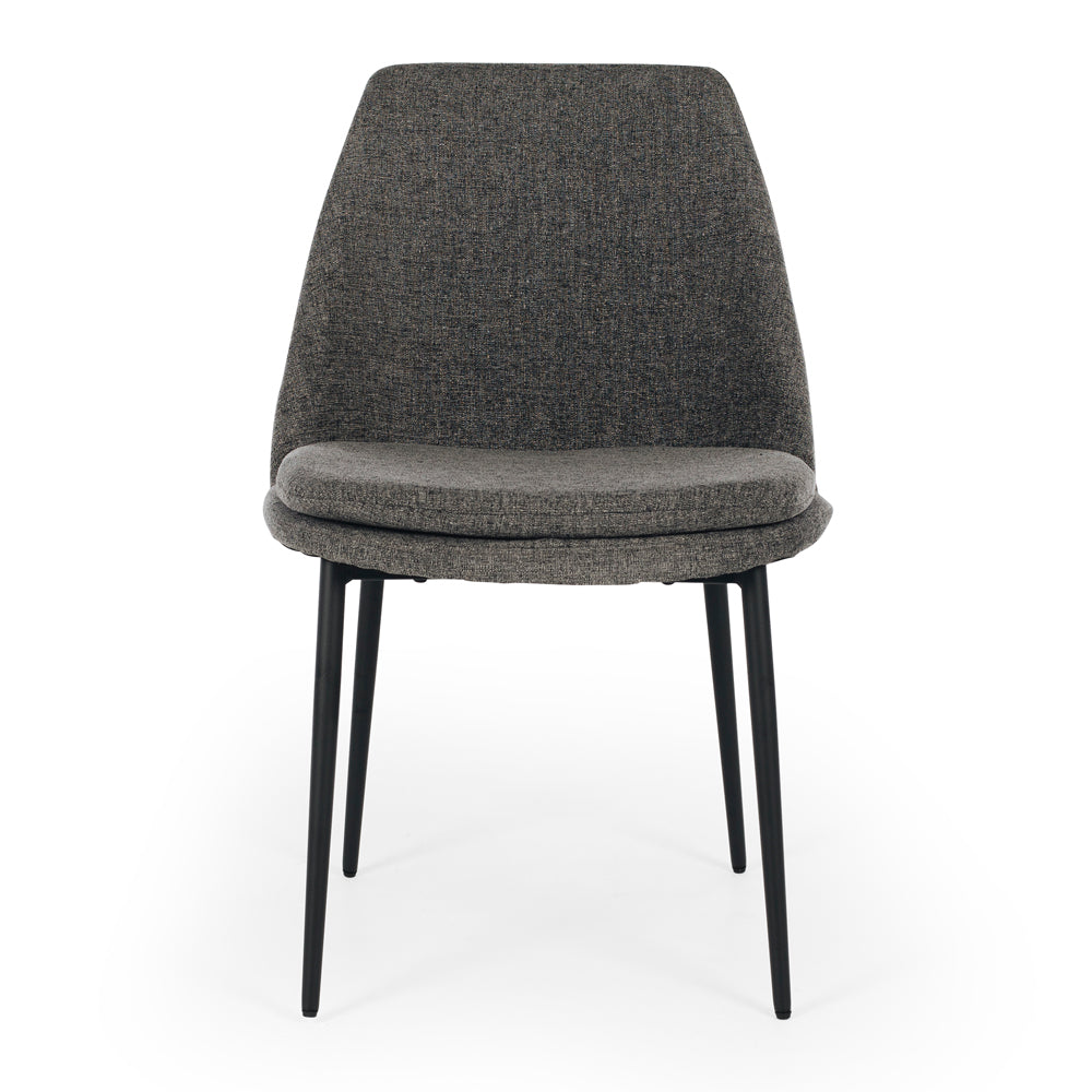 Milli Fabric Dining Chair - Dark Grey-Global Living