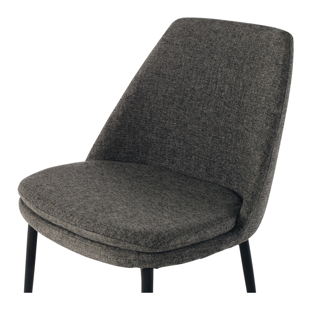 Milli Fabric Dining Chair - Dark Grey-Global Living