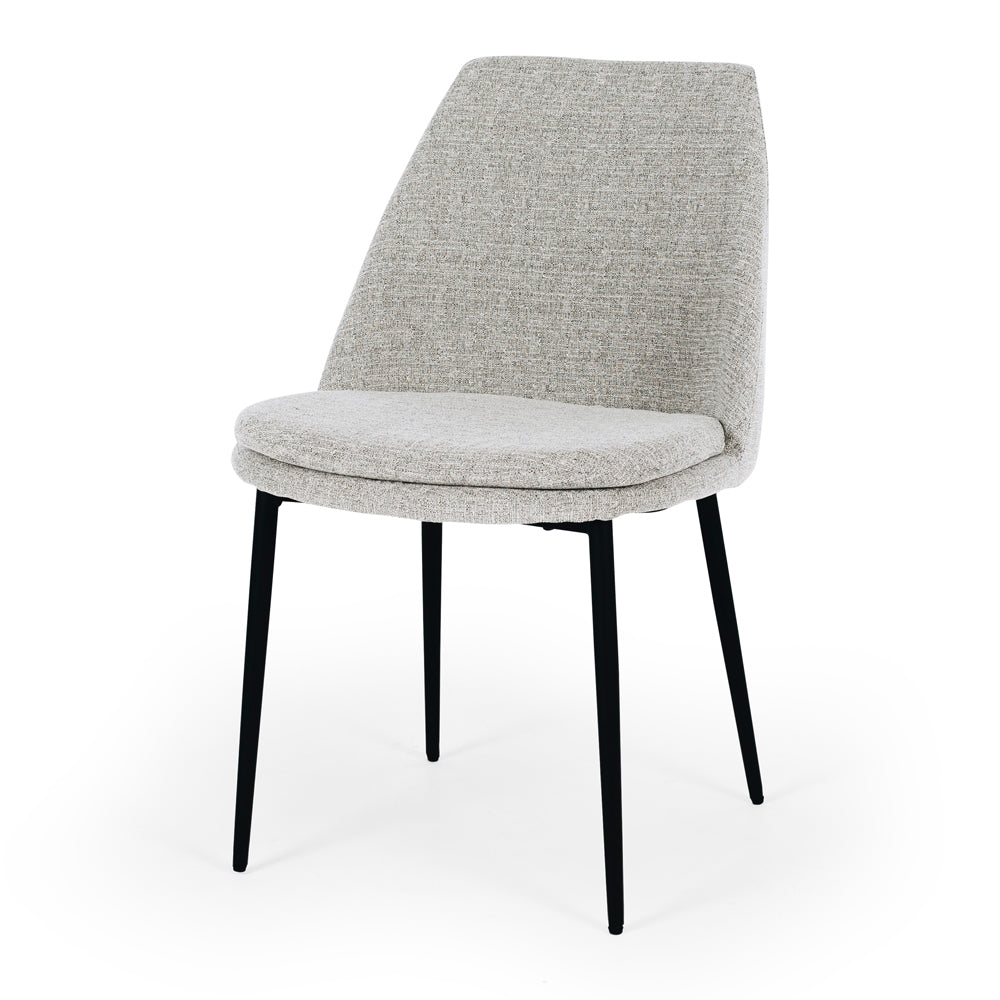 Milli Fabric Dining Chair - Light Grey-Global Living