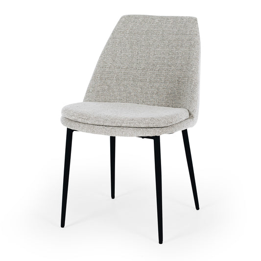 Milli Fabric Dining Chair - Light Grey-Global Living