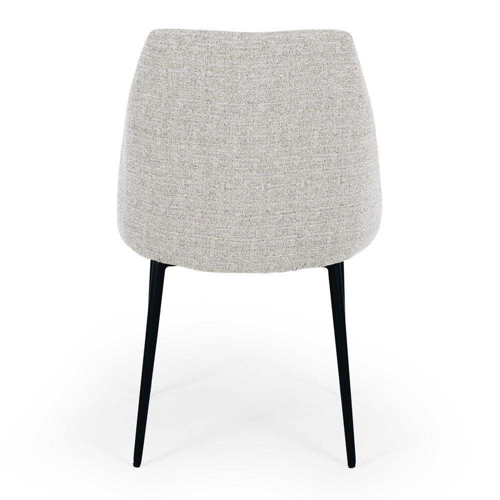 Milli Fabric Dining Chair - Light Grey-Global Living
