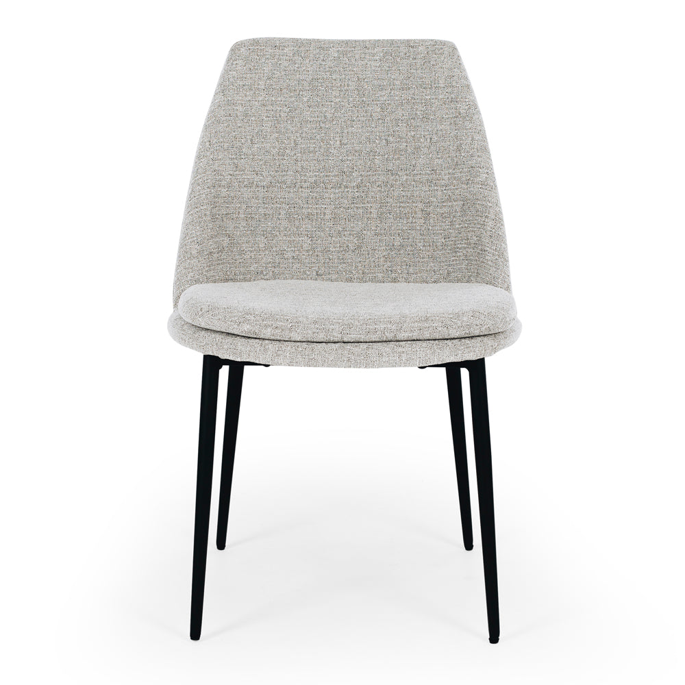 Milli Fabric Dining Chair - Light Grey-Global Living