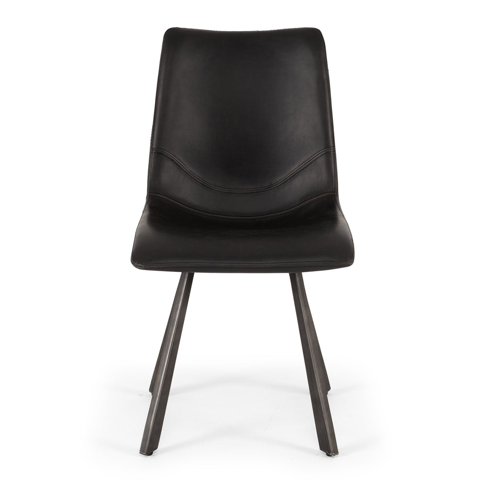Industrial Dining Chair - Black-Global Living