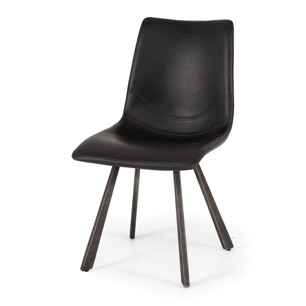 Industrial Dining Chair - Black-Global Living