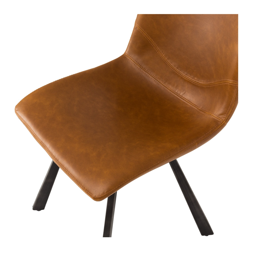 Industrial Dining Chair - Cognac-Global Living
