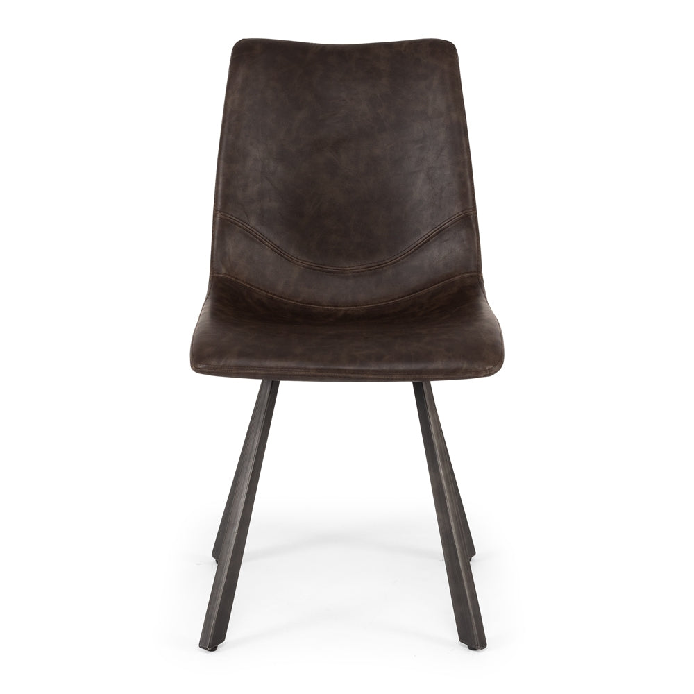 Industrial Dining Chair - Brown-Global Living