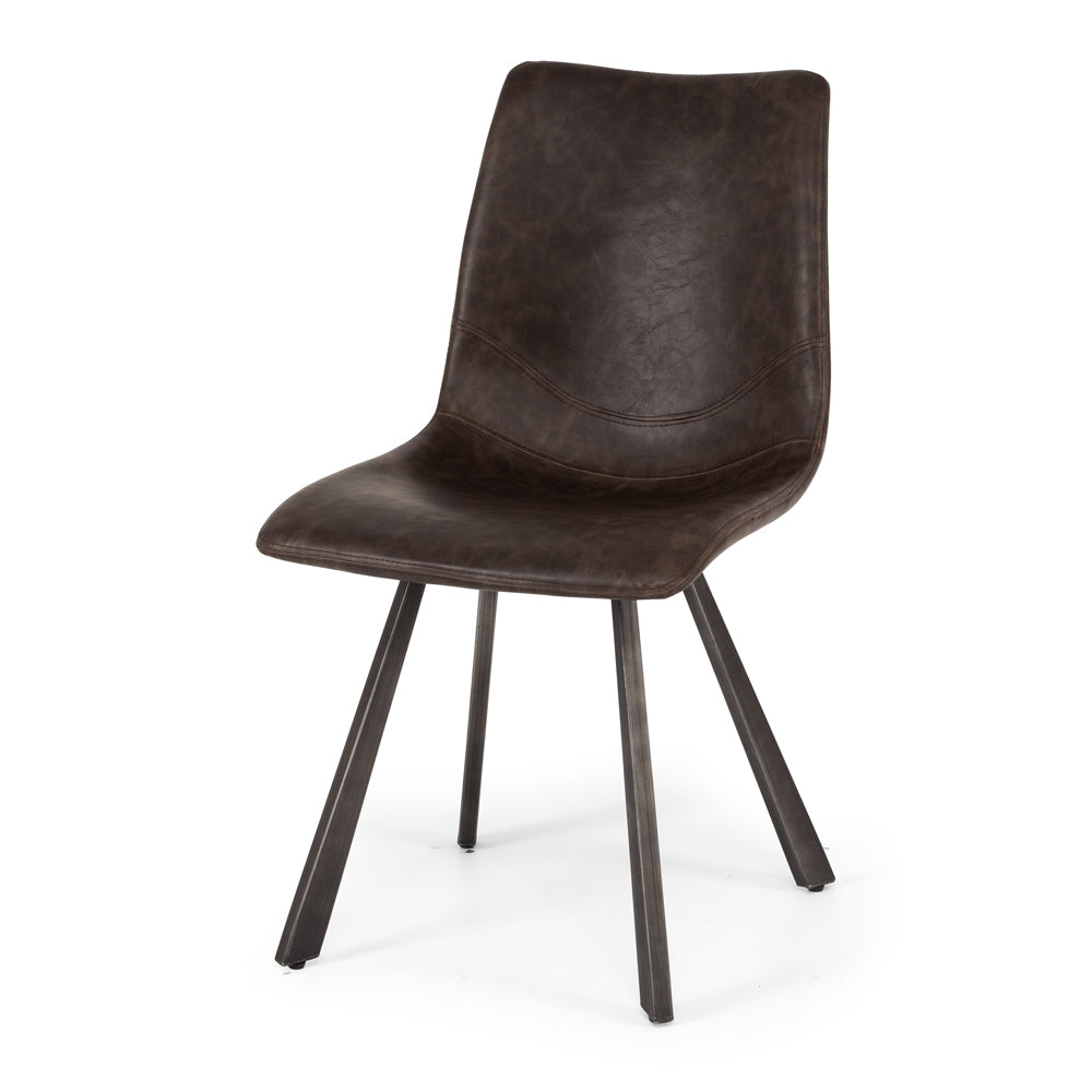 Industrial Dining Chair - Brown-Global Living