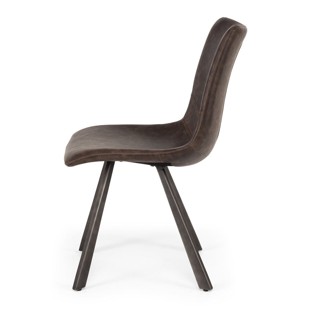 Industrial Dining Chair - Brown-Global Living