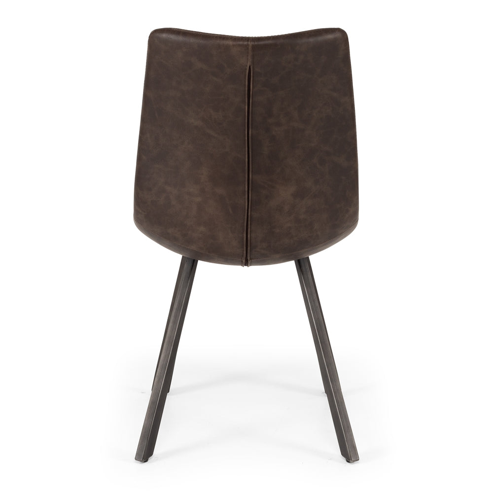 Industrial Dining Chair - Brown-Global Living
