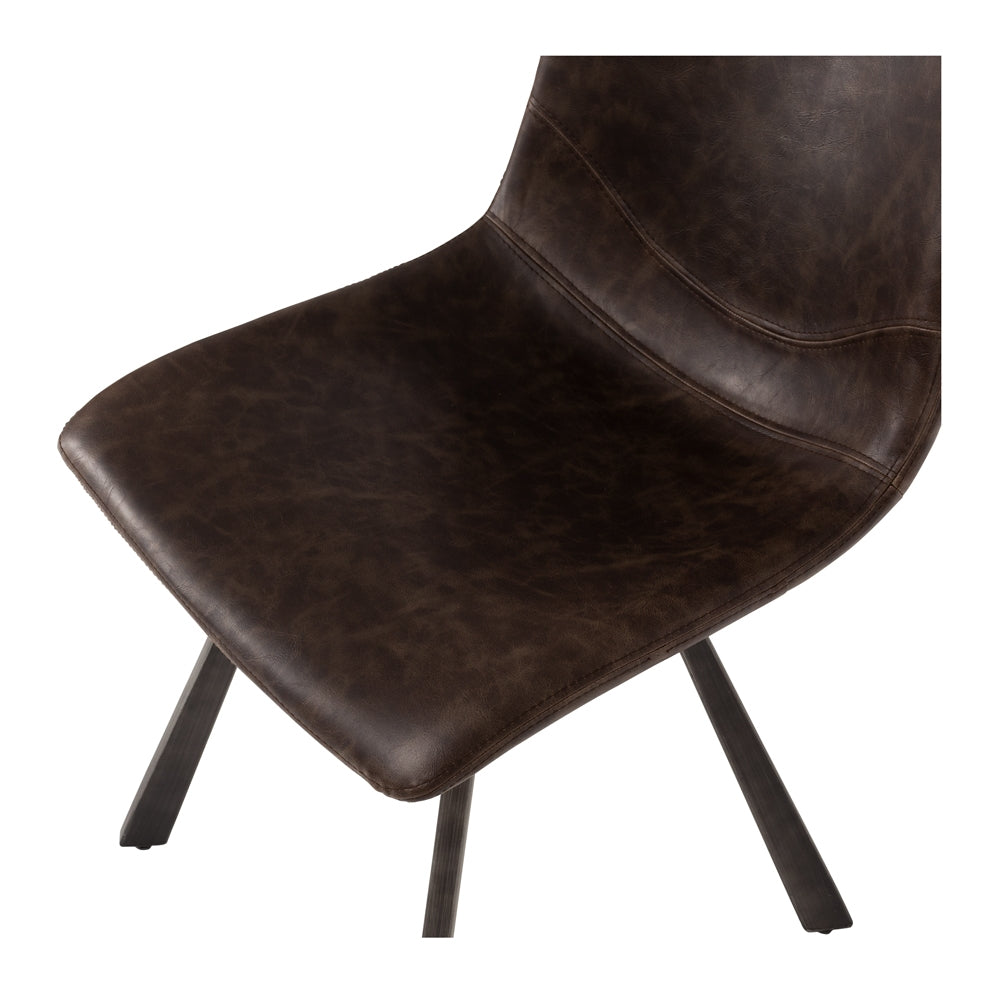 Industrial Dining Chair - Brown-Global Living