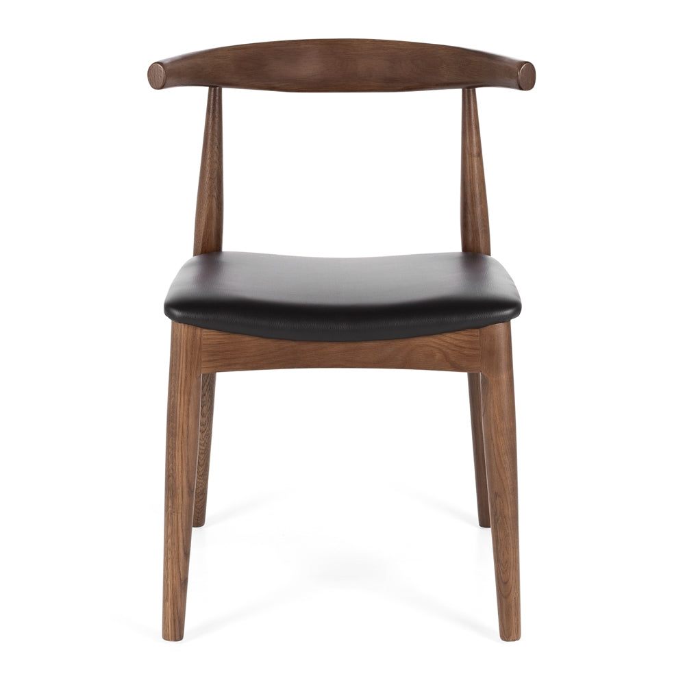 Elbow Dining Chair - Deep Oak-Global Living
