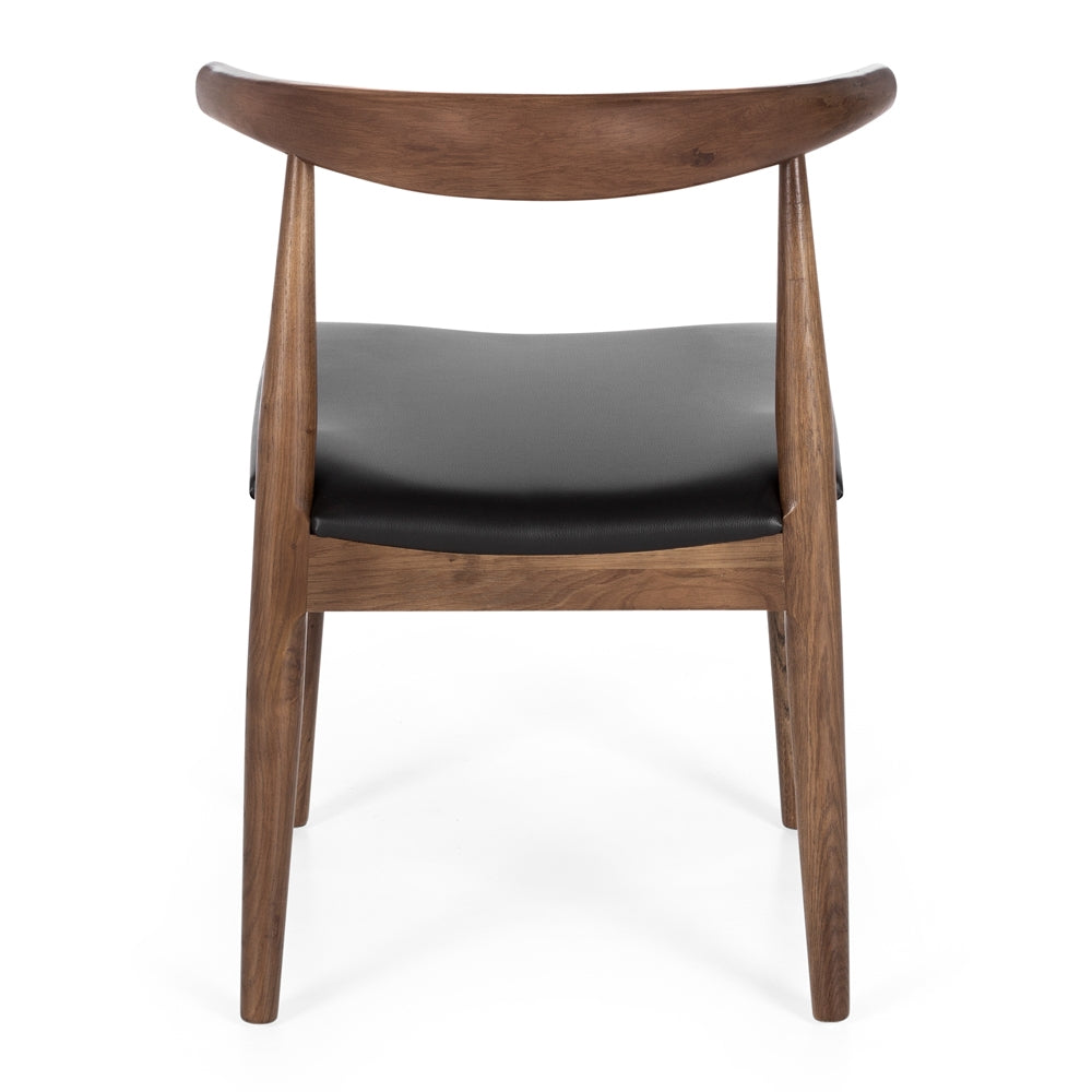 Elbow Dining Chair - Deep Oak-Global Living