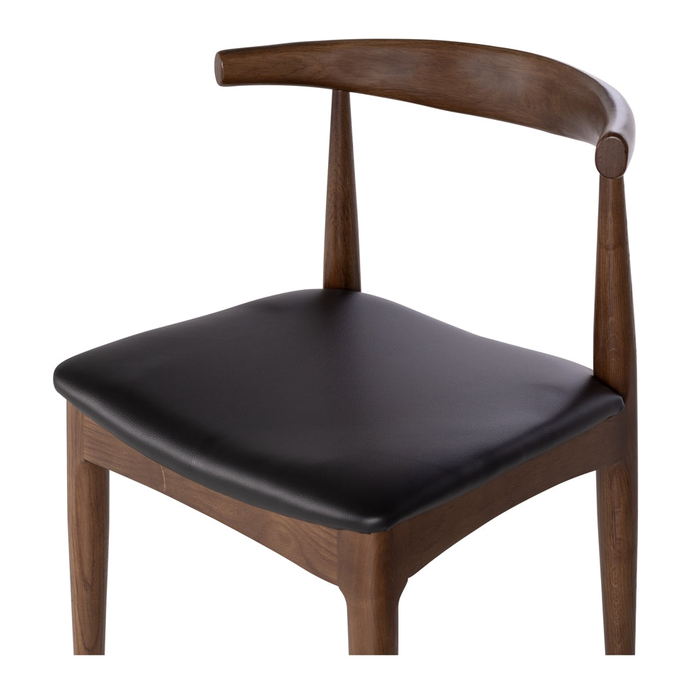 Elbow Dining Chair - Deep Oak-Global Living