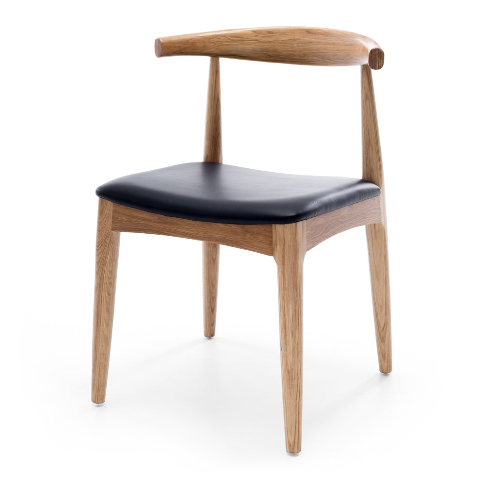 Elbow Dining Chair - Natural Oak-Global Living