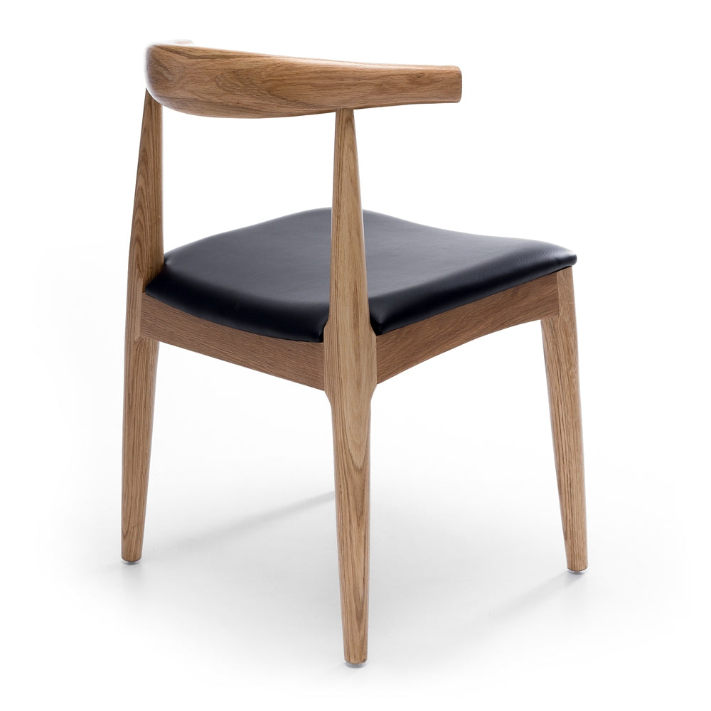 Elbow Dining Chair - Natural Oak-Global Living