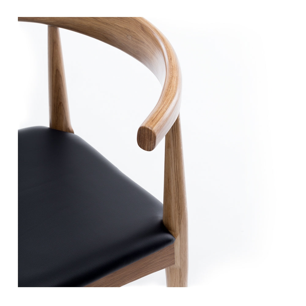 Elbow Dining Chair - Natural Oak-Global Living