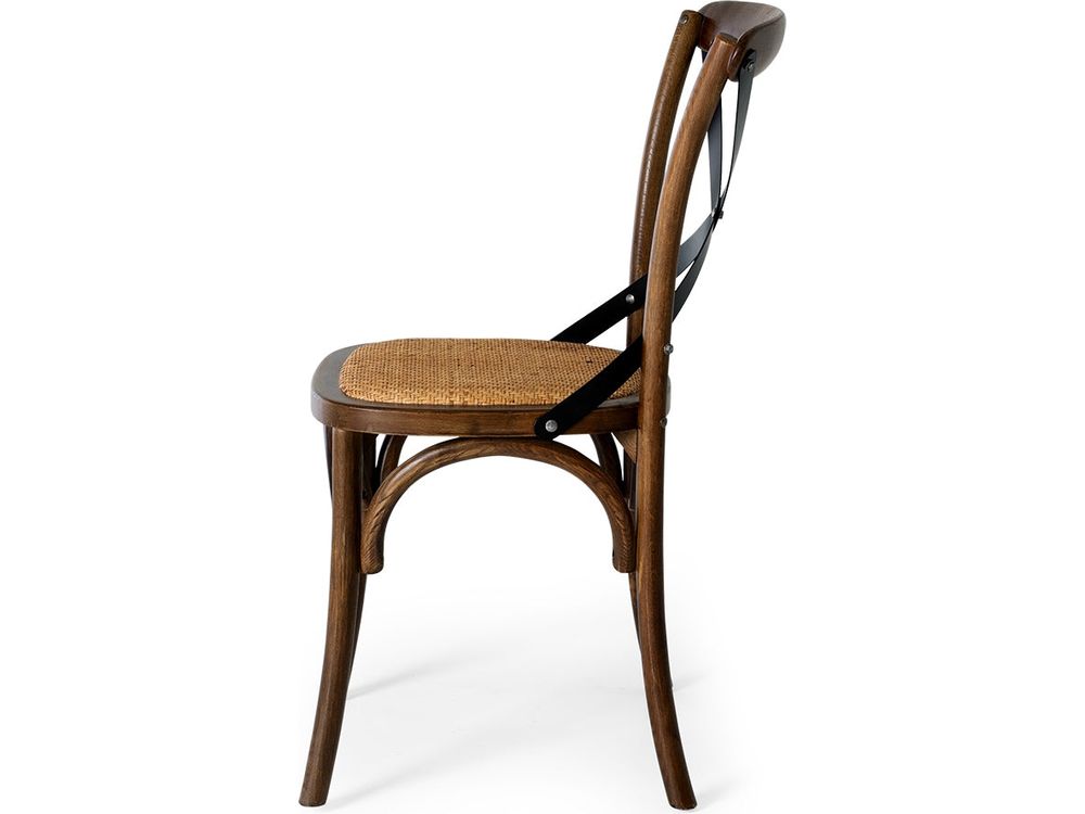 Cross Aged Chair Deep Oak-Global Living