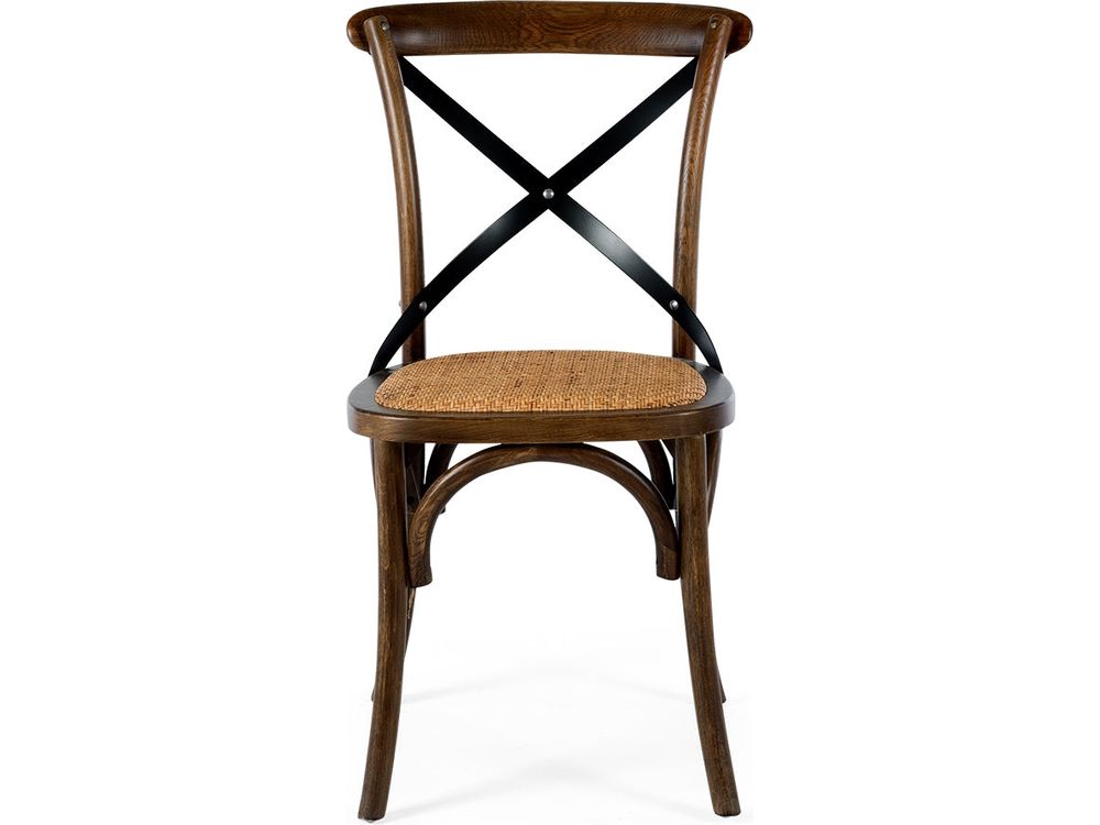 Cross Aged Chair Deep Oak-Global Living