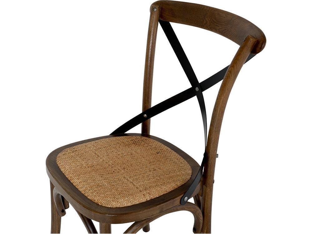 Cross Aged Chair Deep Oak-Global Living