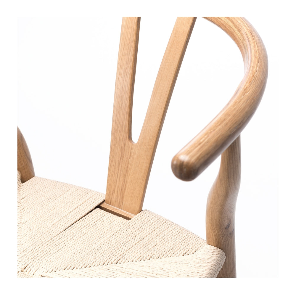 Wishbone Dining Chair - Natural with Natural Seat-Global Living