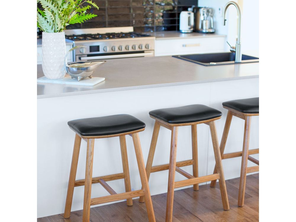 Hue Barstool - Natural Oak-Global Living