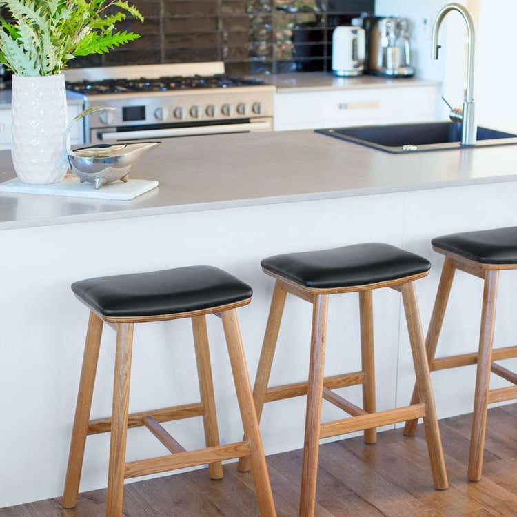 Hue Barstool - Natural Oak-Global Living
