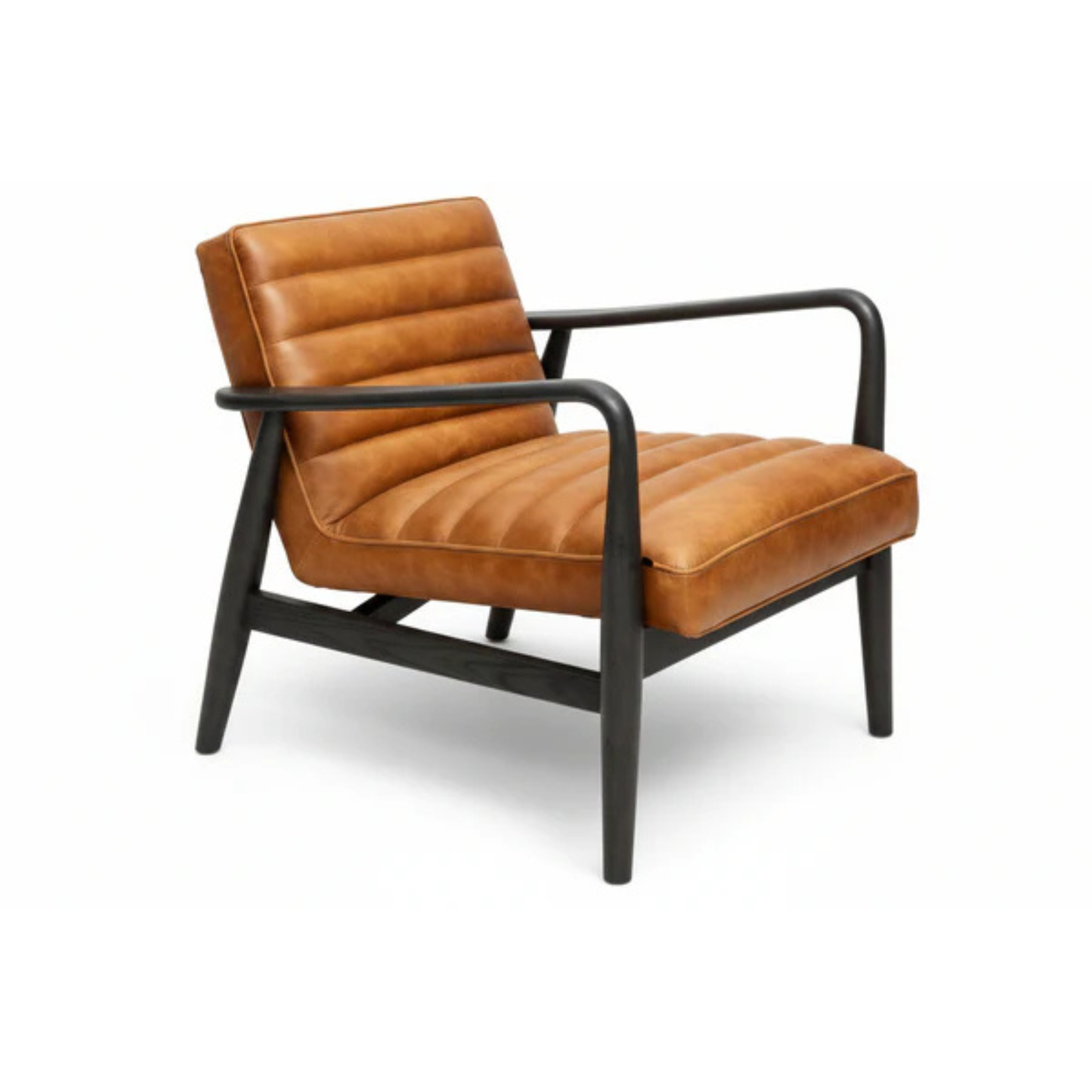 Tyler Leather Lounge Chair - Tan