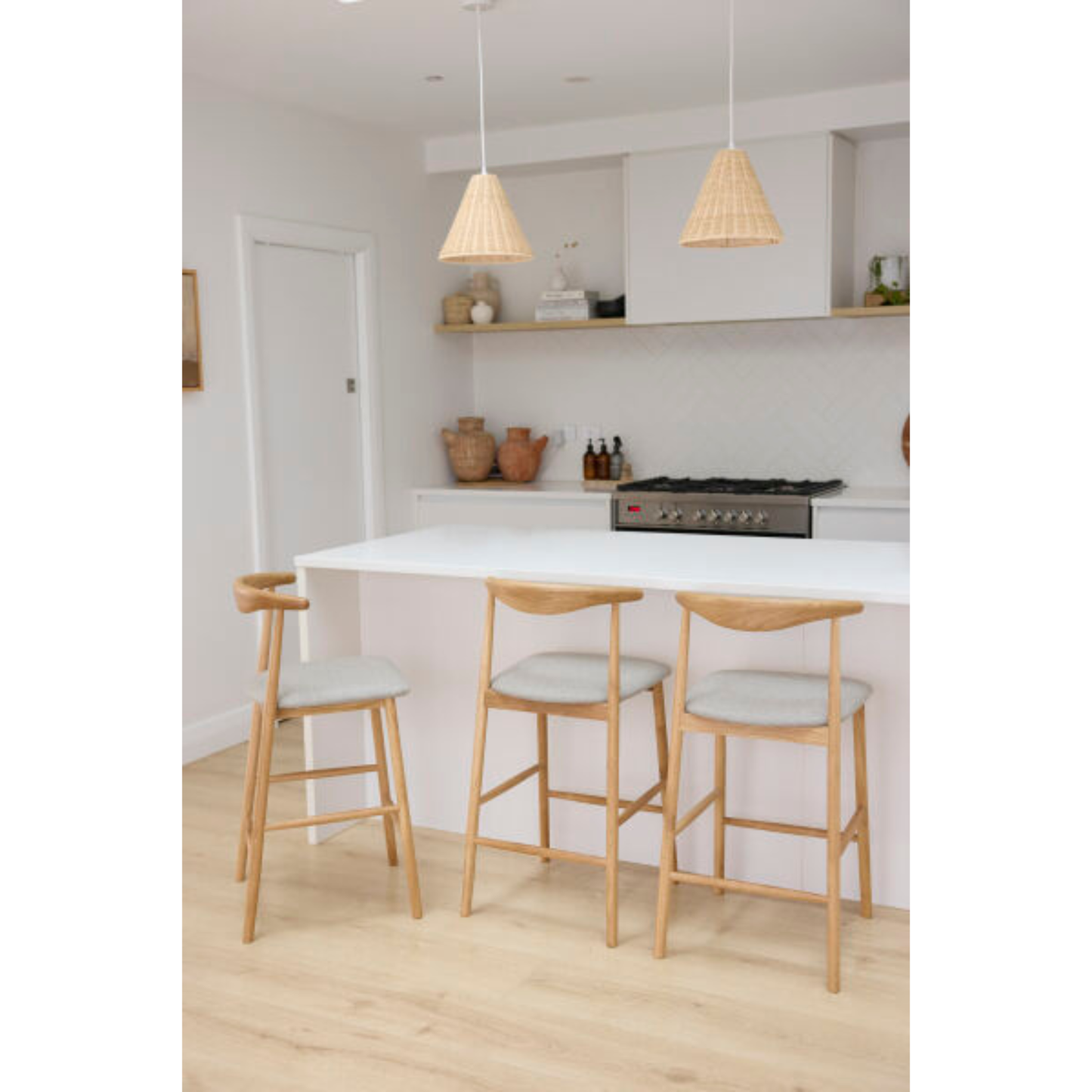 Baradine Barstool - Natural