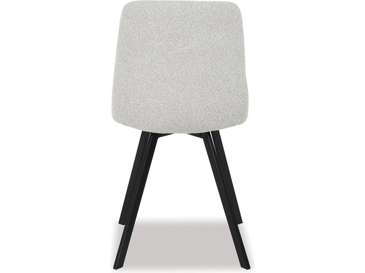 Nova Dining Chair Boucle White-Global Living
