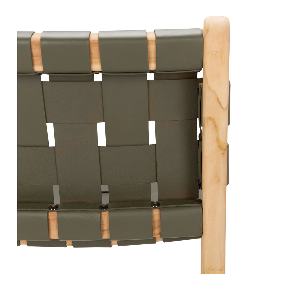 Roma Woven Highback - Olive Green