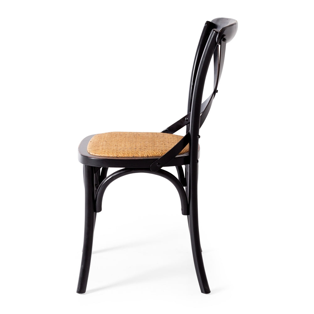 Cross Aged Chair Black-Global Living