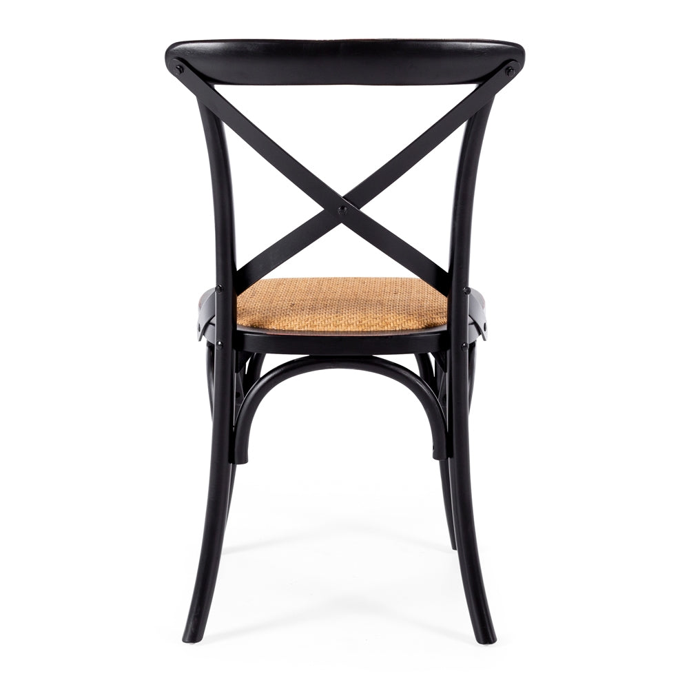 Cross Aged Chair Black-Global Living