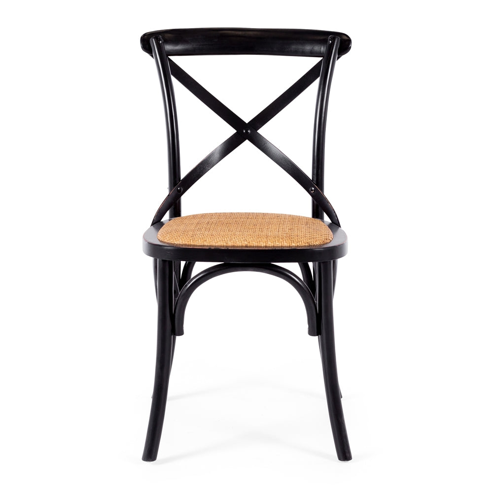 Cross Aged Chair Black-Global Living