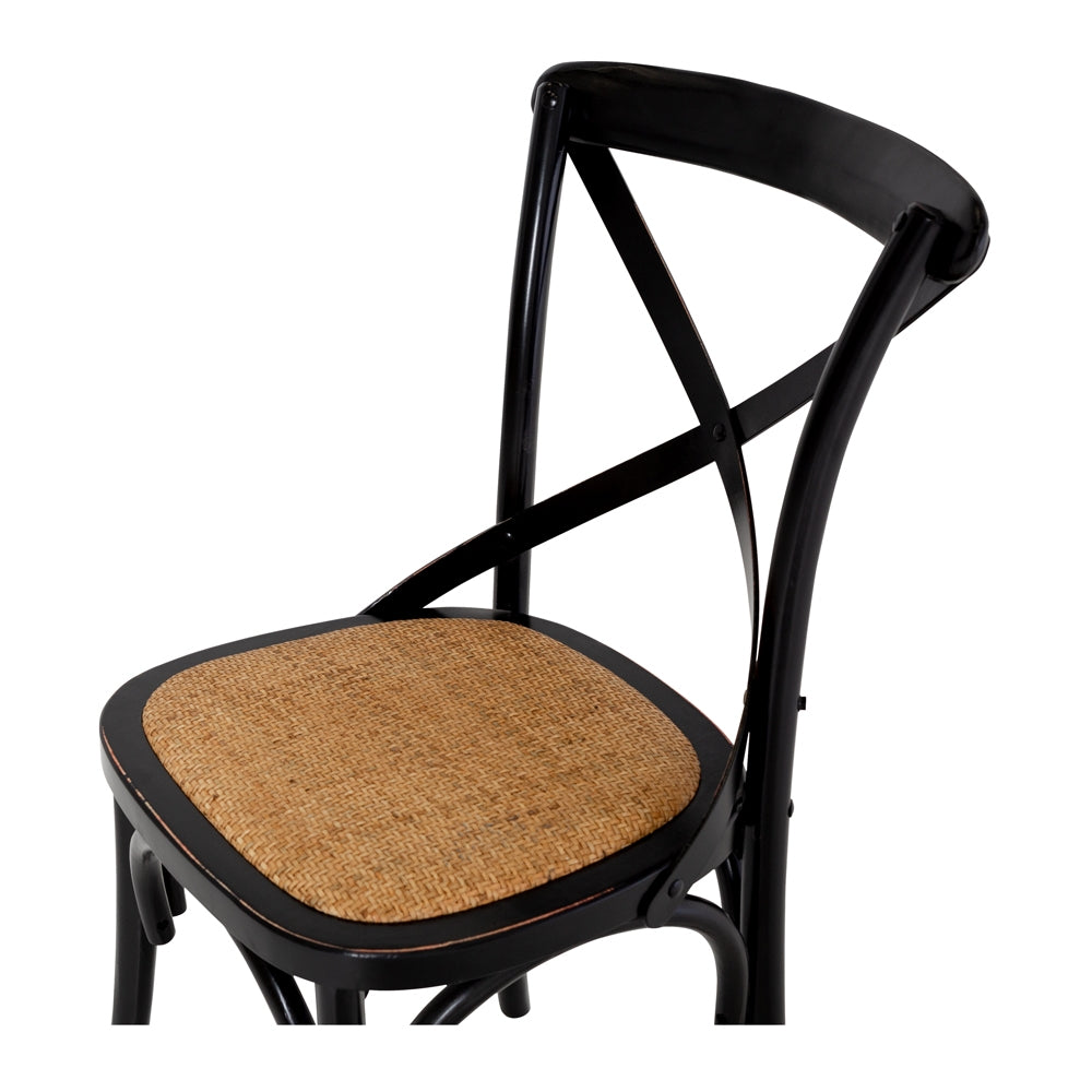 Cross Aged Chair Black-Global Living