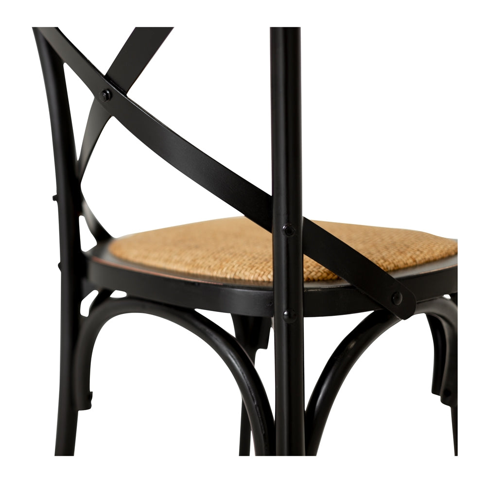 Cross Aged Chair Black-Global Living